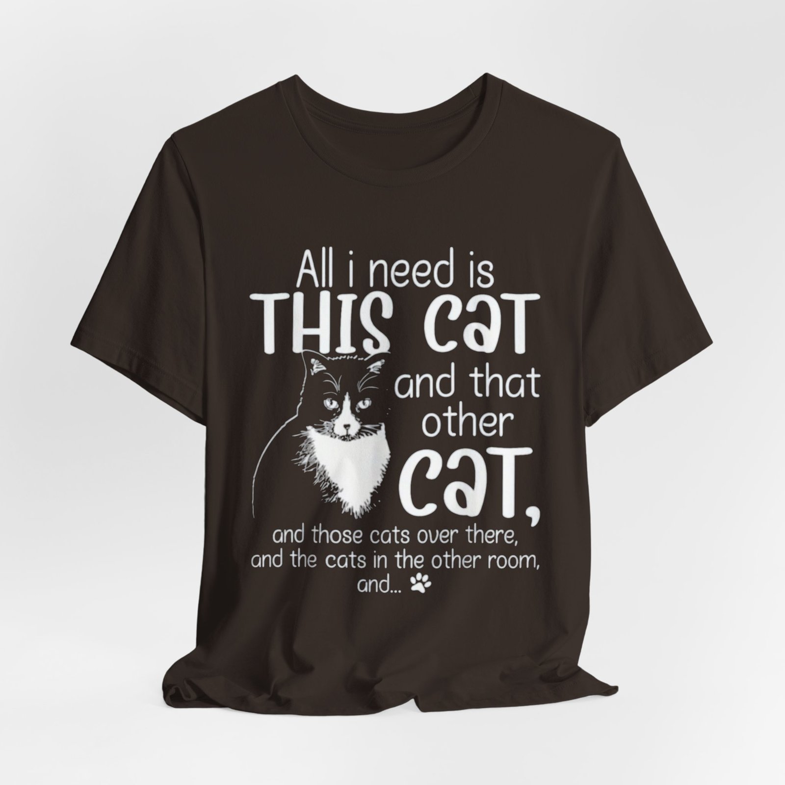 Cute Cat Illustration Tee | Cat Graphic T-Shirt - Image 8