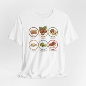 Tree Nut Food Icons T-Shirt | Funny tree nut shirt, Best in show tee, Illustrations