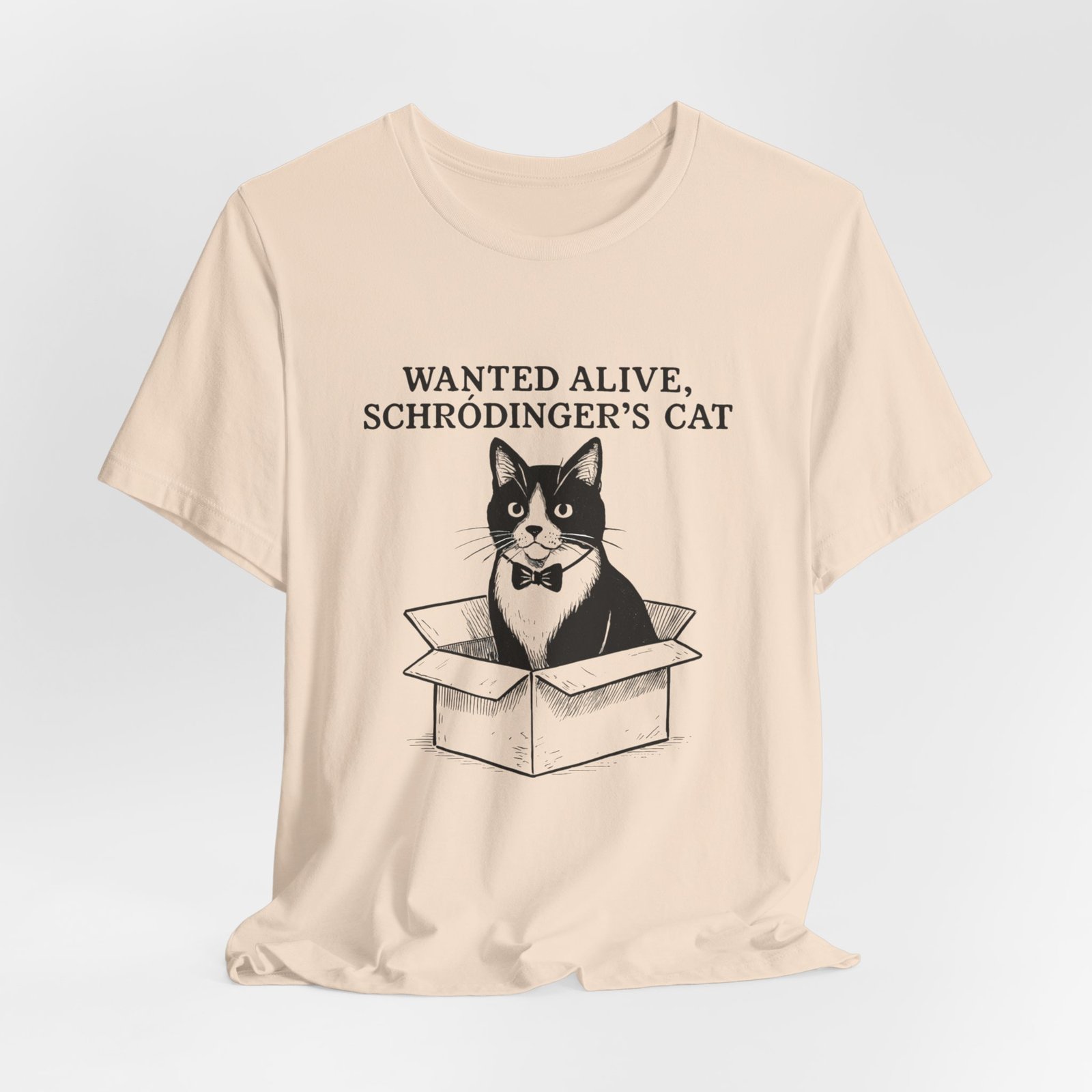 Schrödinger's Cat in Box T-Shirt | Funny Science Cat Tee - Image 16