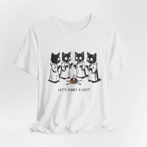 Cat Choir Lets  Start a Cult Tee , Cat Ritual Graphic Shirt