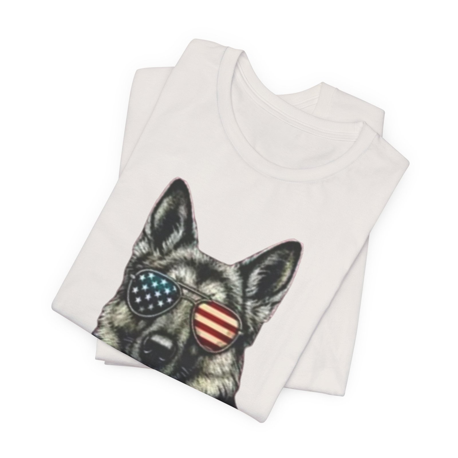 German Shepherd, American Flag Sunglasses German Shepherd T-Shirt - Image 15