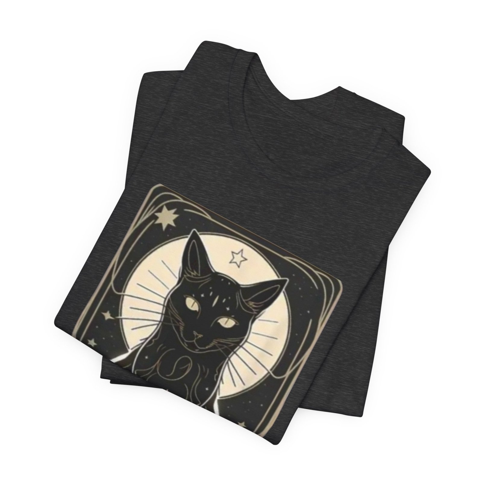 Tarot Black Cat The Star T-Shirt | Mystical Occult Illustration - Image 15