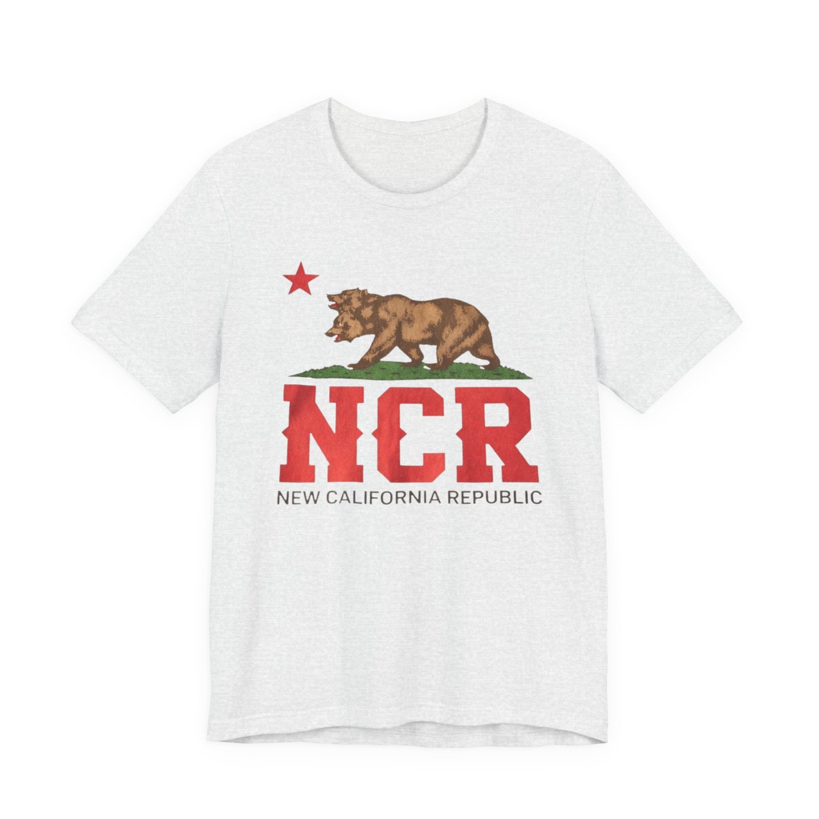 New California Republic Bear Tee — NCR Vintage State Flag T-Shirt - Image 2