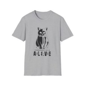 Schrödinger Cat Illustration T-Shirt | Alive/Dead Science Graphic