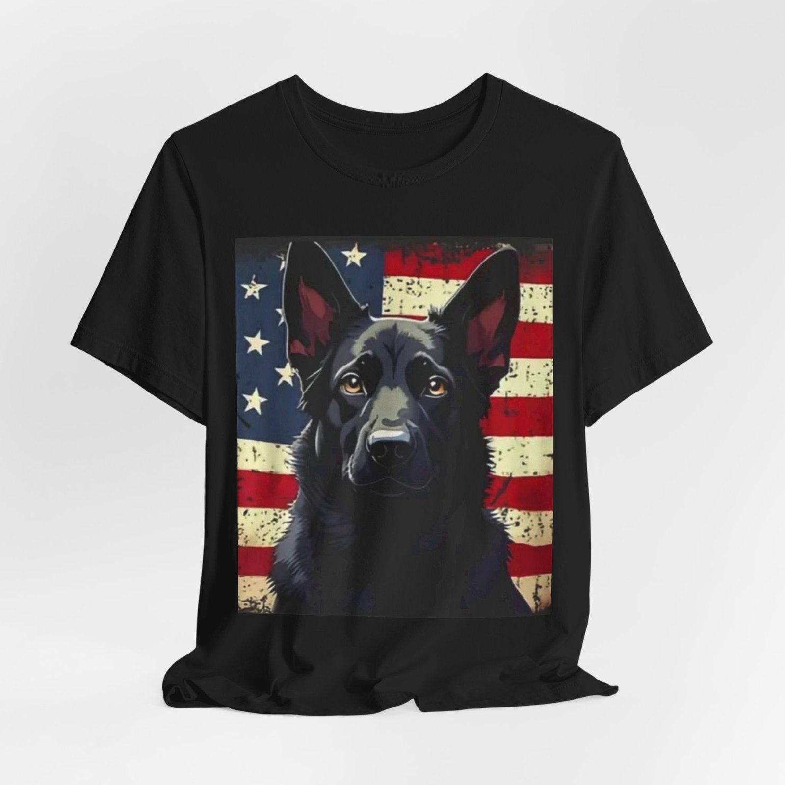 American Flag German Shepherd T-Shirt — Patriotic K9 Dog Tee - Image 5
