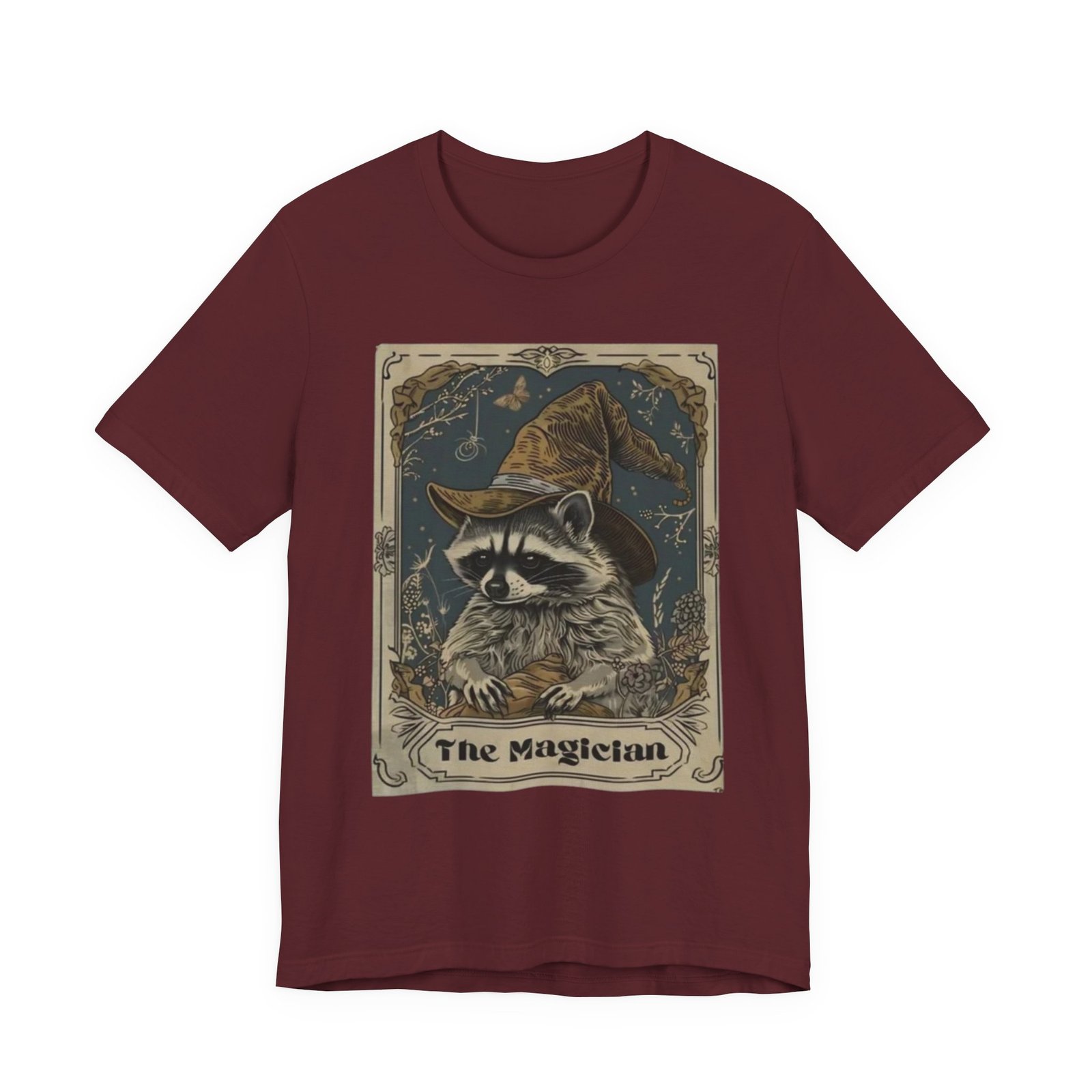 Magician Raccoon Illustration T-Shirt | Tarot Style Mystic Animal Tee - Image 25