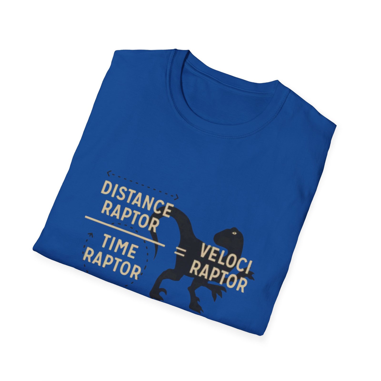 Distance Raptor = Veloci Raptor T-Shirt | Dinosaur Math Pun Tee - Image 12
