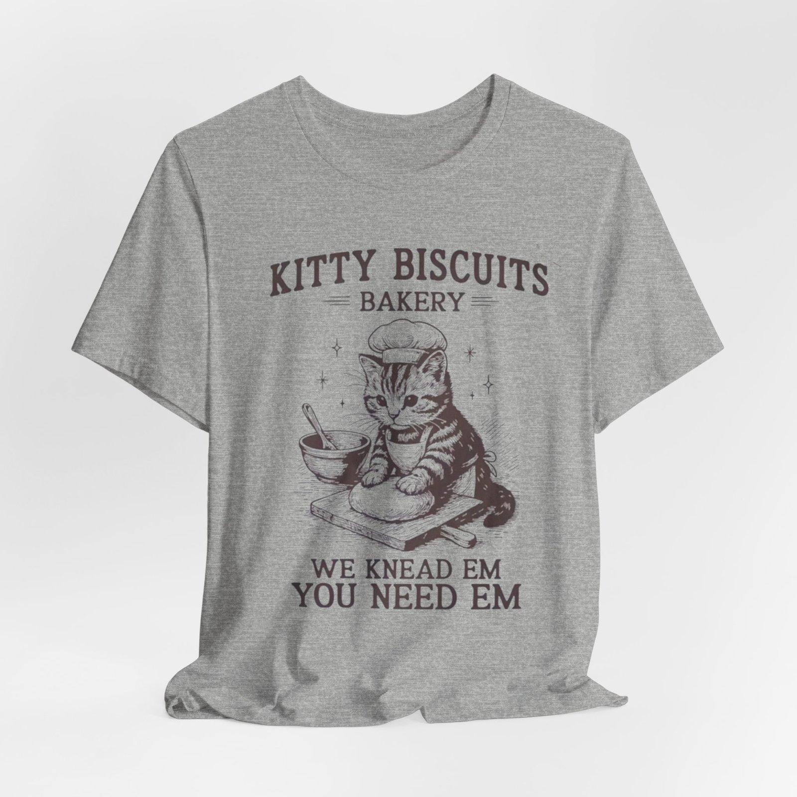 Cute Cat Bakery Tee, Kitty Biscuits Shirt, Animal Lover Gift, Funny Pet T-Shirt, Baking Humor Tee - Image 20