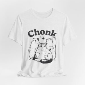 Chonk Cat Unisex Tee, Funny Cat T-Shirt, Gift for Cat Lovers, Cute Animal Shirt, Pet Lover Apparel, Casual Wear