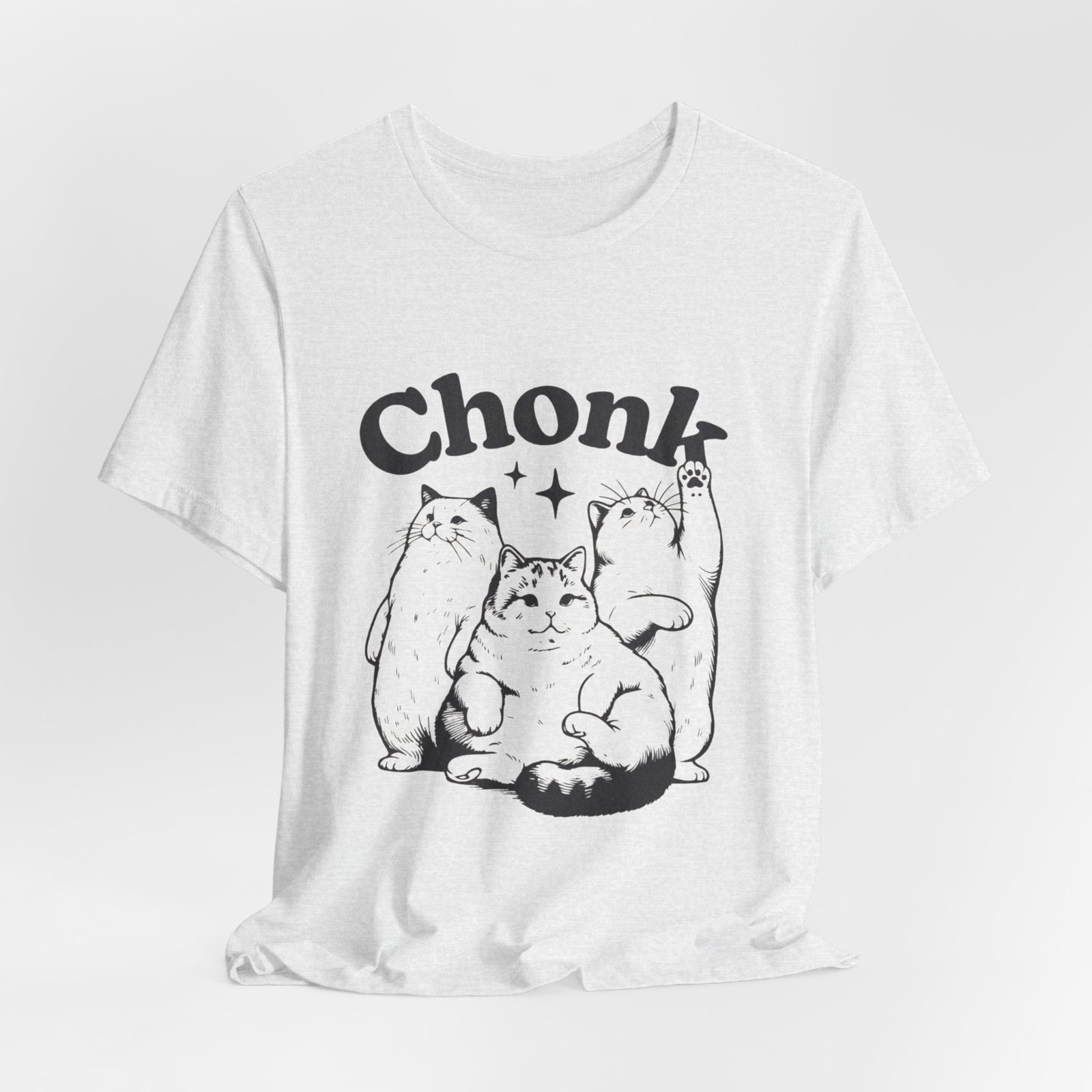 Chonk Cat Unisex Tee, Funny Cat T-Shirt, Gift for Cat Lovers, Cute Animal Shirt, Pet Lover Apparel, Casual Wear