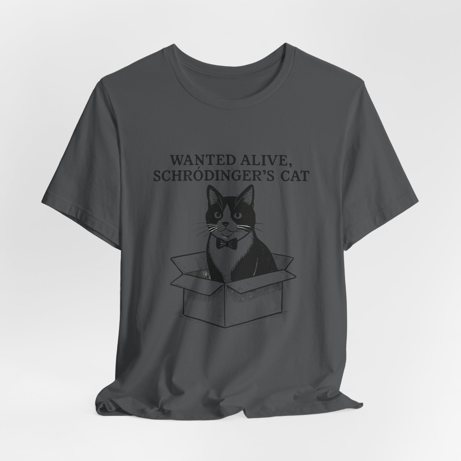Schrödinger's Cat in Box T-Shirt | Funny Science Cat Tee - Image 28