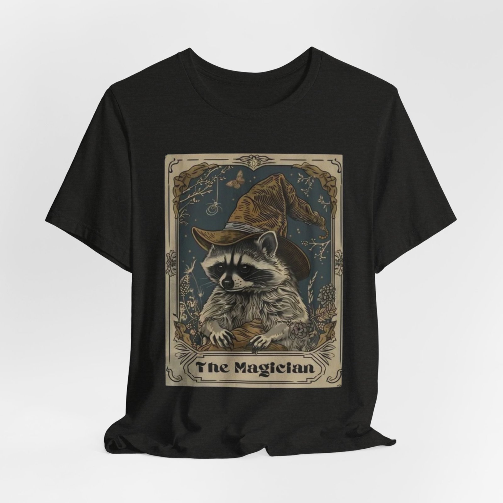 Magician Raccoon Illustration T-Shirt | Tarot Style Mystic Animal Tee - Image 12