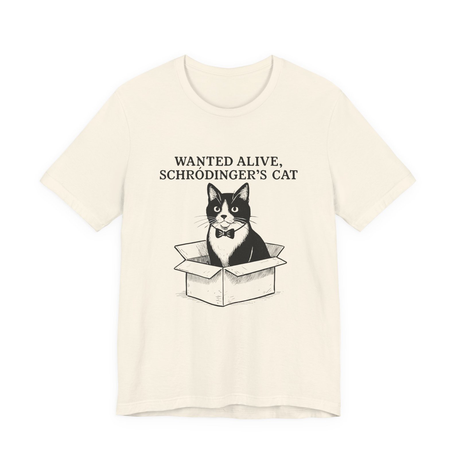 Schrödinger's Cat in Box T-Shirt | Funny Science Cat Tee - Image 9