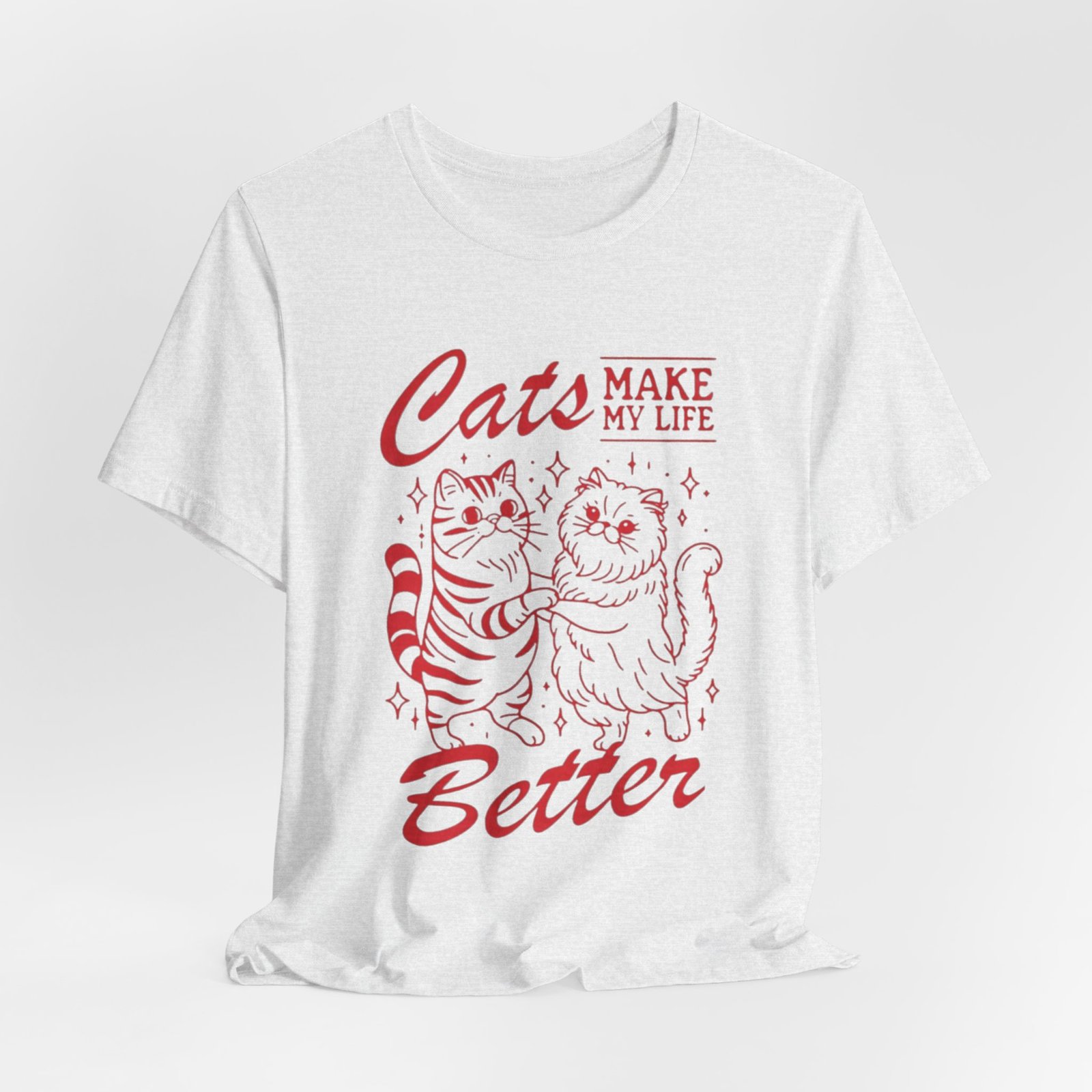 Cat Lovers Unisex Tee, Cute Cat Shirt, Pet Lover Gift, Funny Cat T-Shirt, Personalized Animal Apparel