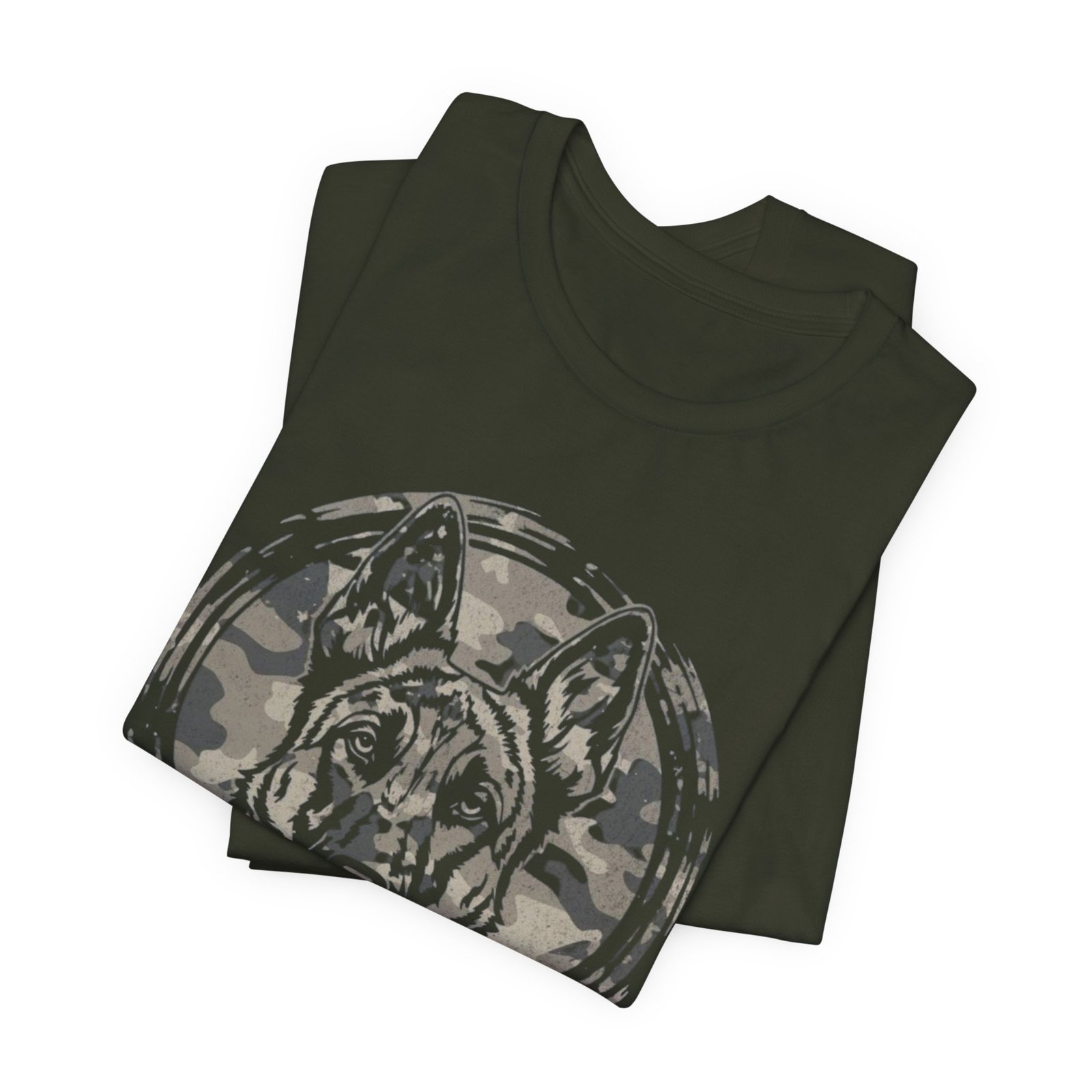 Belgian Malinios Graphic Tee – Camo Circle German Shepherd T‑Shirt - Image 11