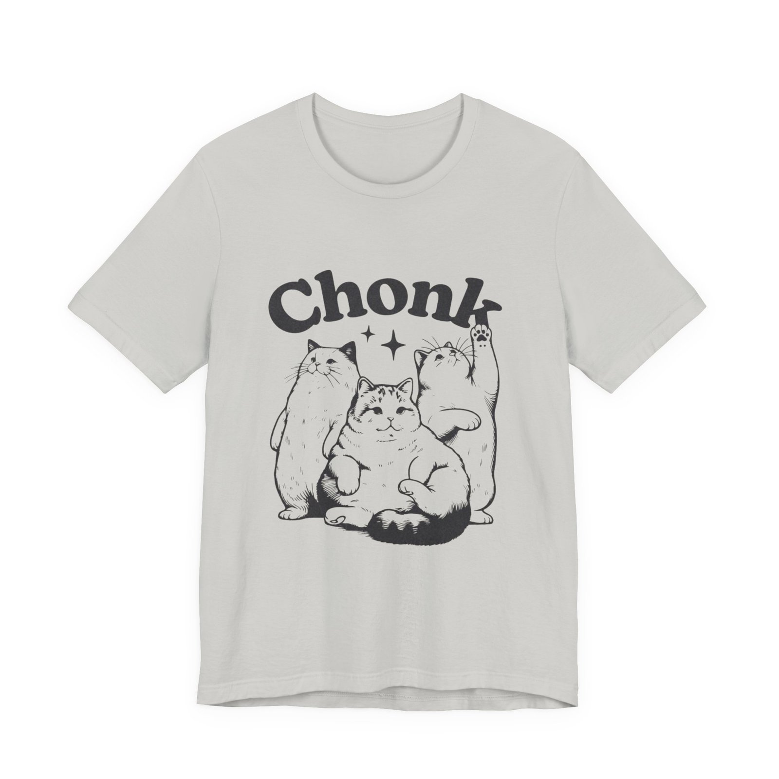 Chonk Cat Unisex Tee, Funny Cat T-Shirt, Gift for Cat Lovers, Cute Animal Shirt, Pet Lover Apparel, Casual Wear - Image 9