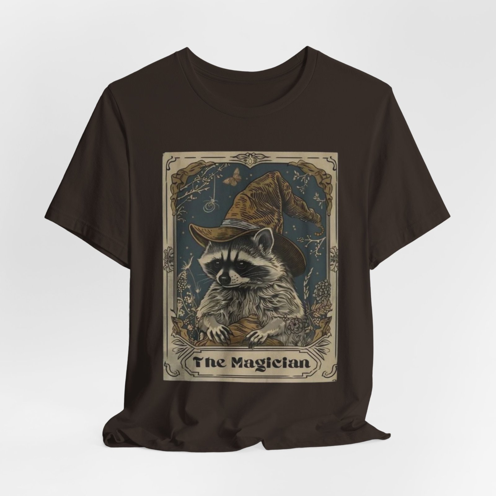 Magician Raccoon Illustration T-Shirt | Tarot Style Mystic Animal Tee - Image 8