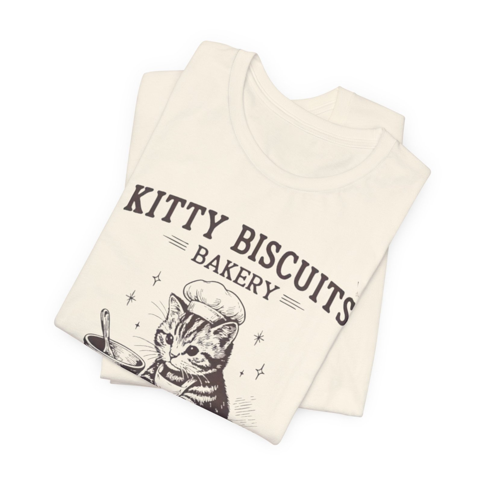 Cute Cat Bakery Tee, Kitty Biscuits Shirt, Animal Lover Gift, Funny Pet T-Shirt, Baking Humor Tee - Image 11