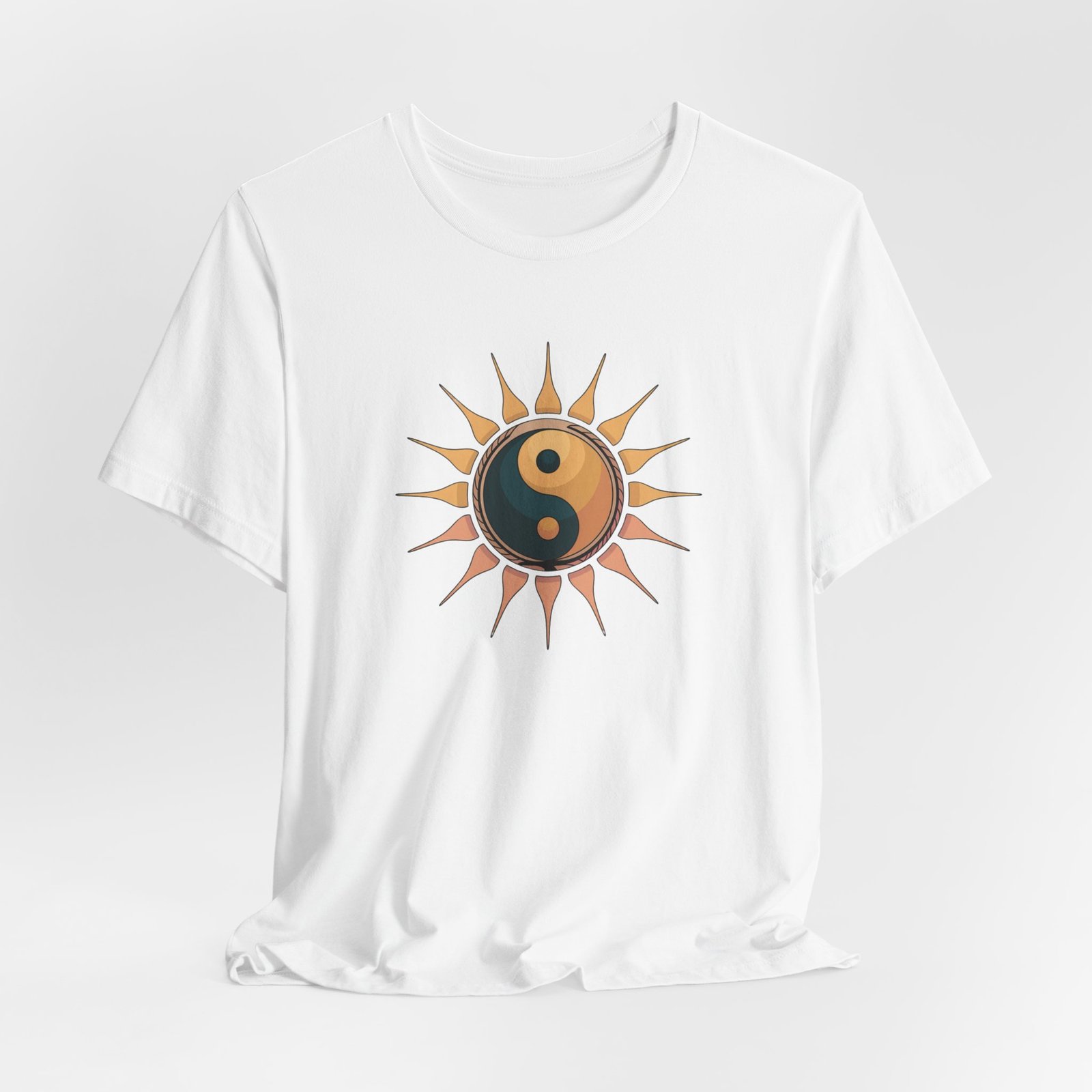 Sun and Moon Yin Yang Tee, Spiritual T-Shirt, Bohemian Style Shirt, Gift for Her, Summer Fashion - Image 8