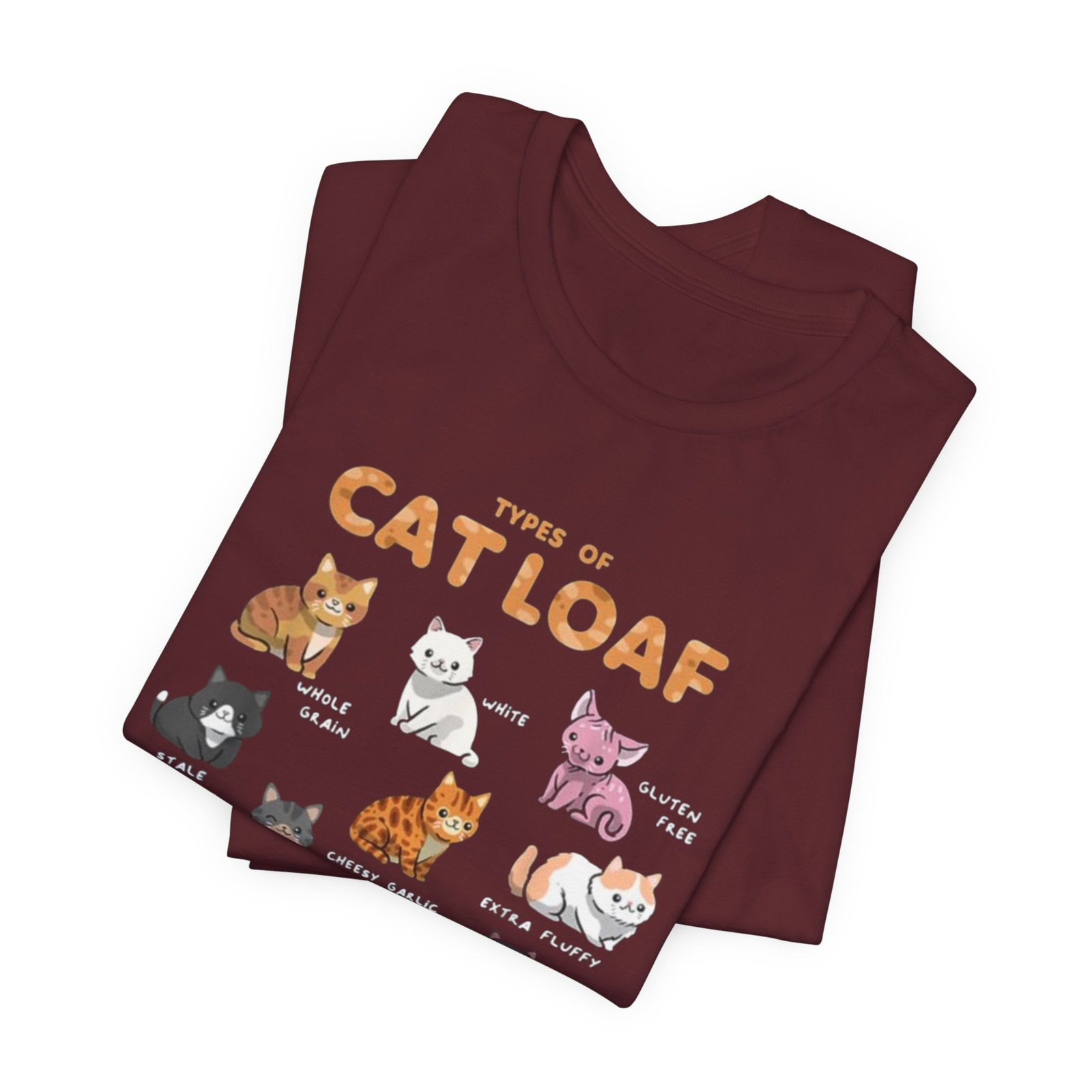 Types of Cat Loaf T-Shirt | Cute Cat Pose Illustration, Cat Lover Tee - Image 39