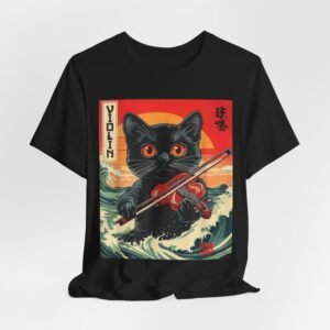 Funny Japanese Cat Tee | Kawaii Neko Illustration Shirt