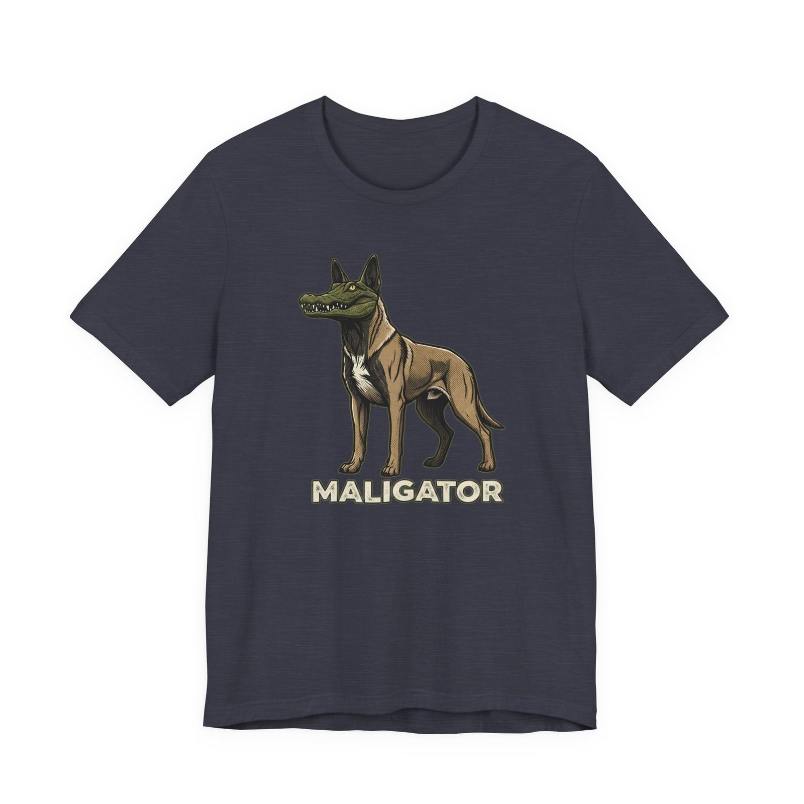 Maligator dog illustration Tee | Crocodile head canine mashup - Image 29