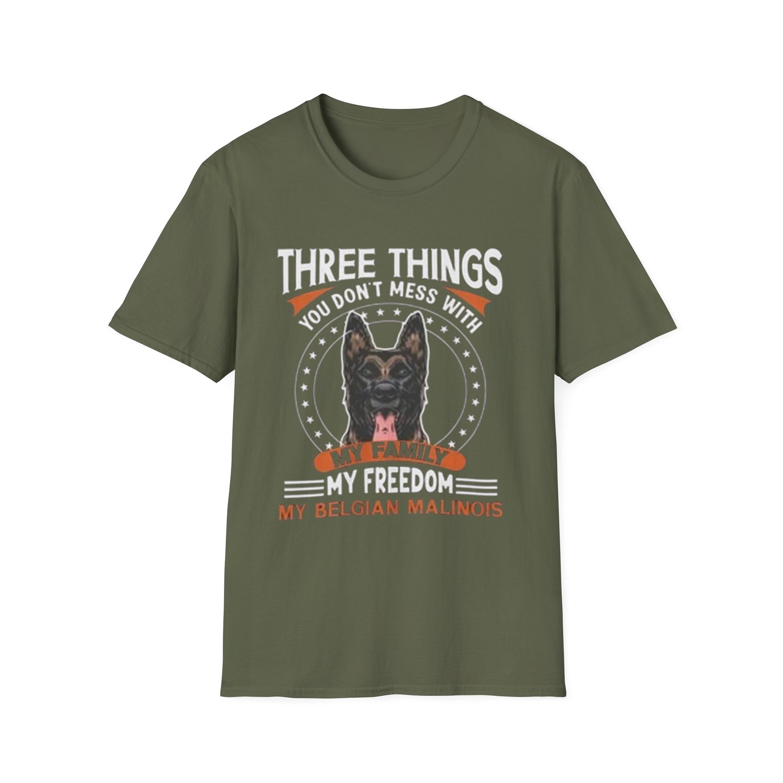 Three Things You Dont Mess With My Belgian Malinois TShirt , Dog Lover Tee - Image 9
