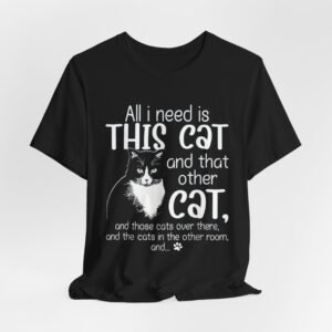 Cute Cat Illustration Tee | Cat Graphic T-Shirt