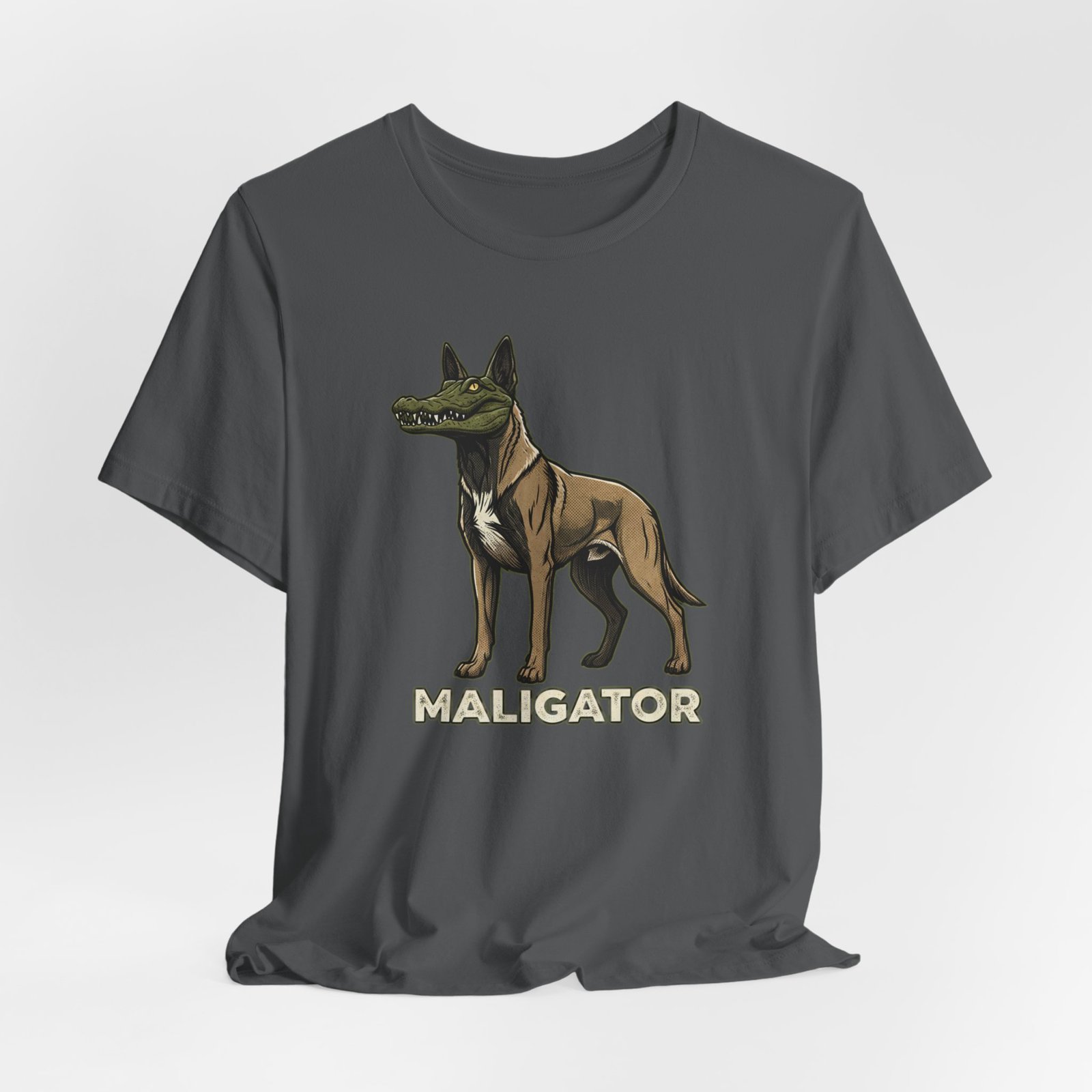 Maligator dog illustration Tee | Crocodile head canine mashup - Image 20