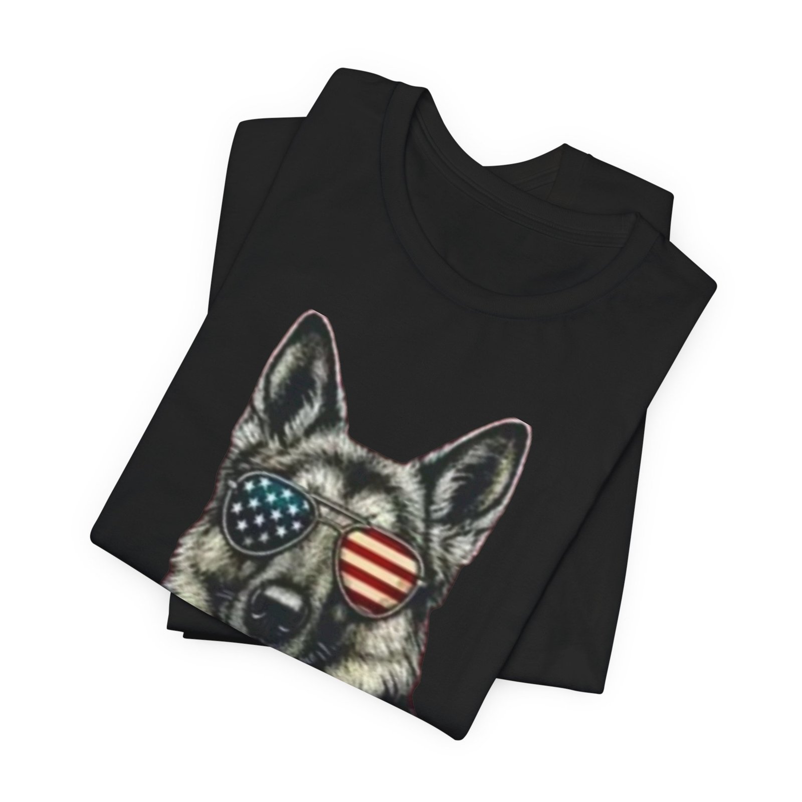 German Shepherd, American Flag Sunglasses German Shepherd T-Shirt - Image 11
