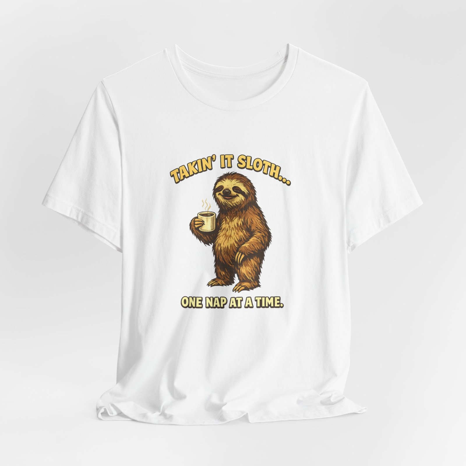 Taking It Sloth One Nap at a Time T-Shirt | Funny Sloth Tee - Image 8