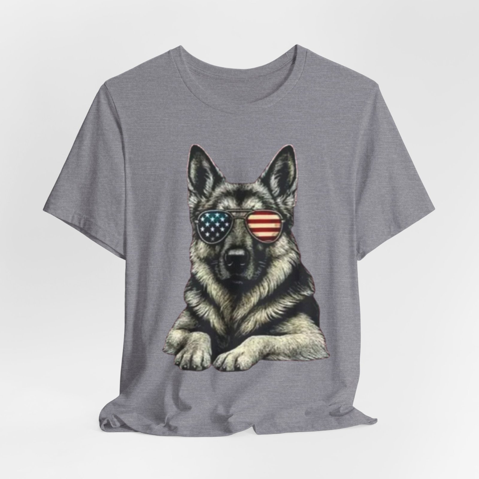 German Shepherd, American Flag Sunglasses German Shepherd T-Shirt - Image 24