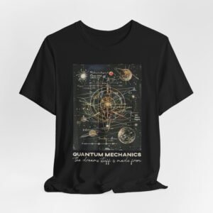Quantum Mechanics diagram Tee | Vintage space planets science illustration