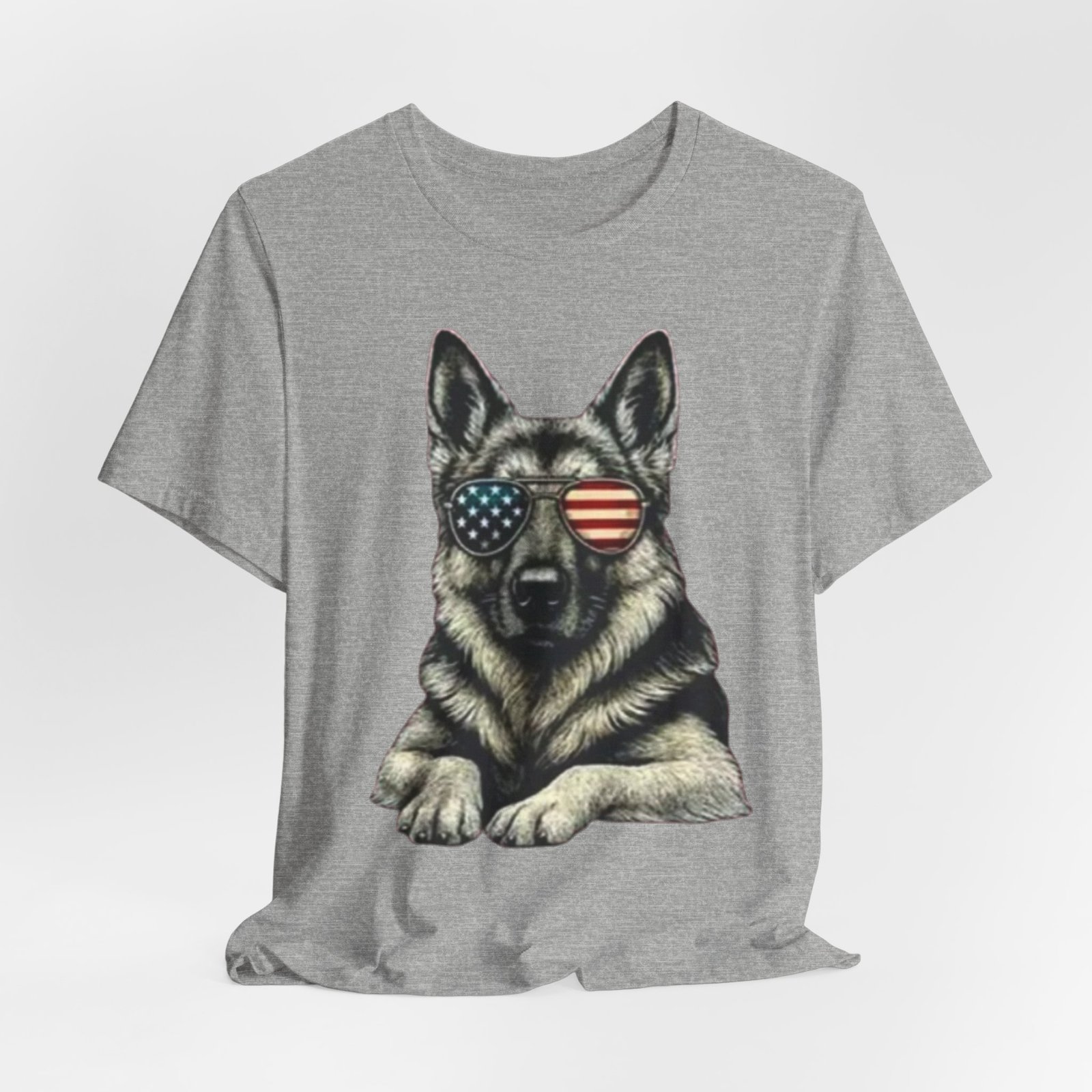 German Shepherd, American Flag Sunglasses German Shepherd T-Shirt - Image 20
