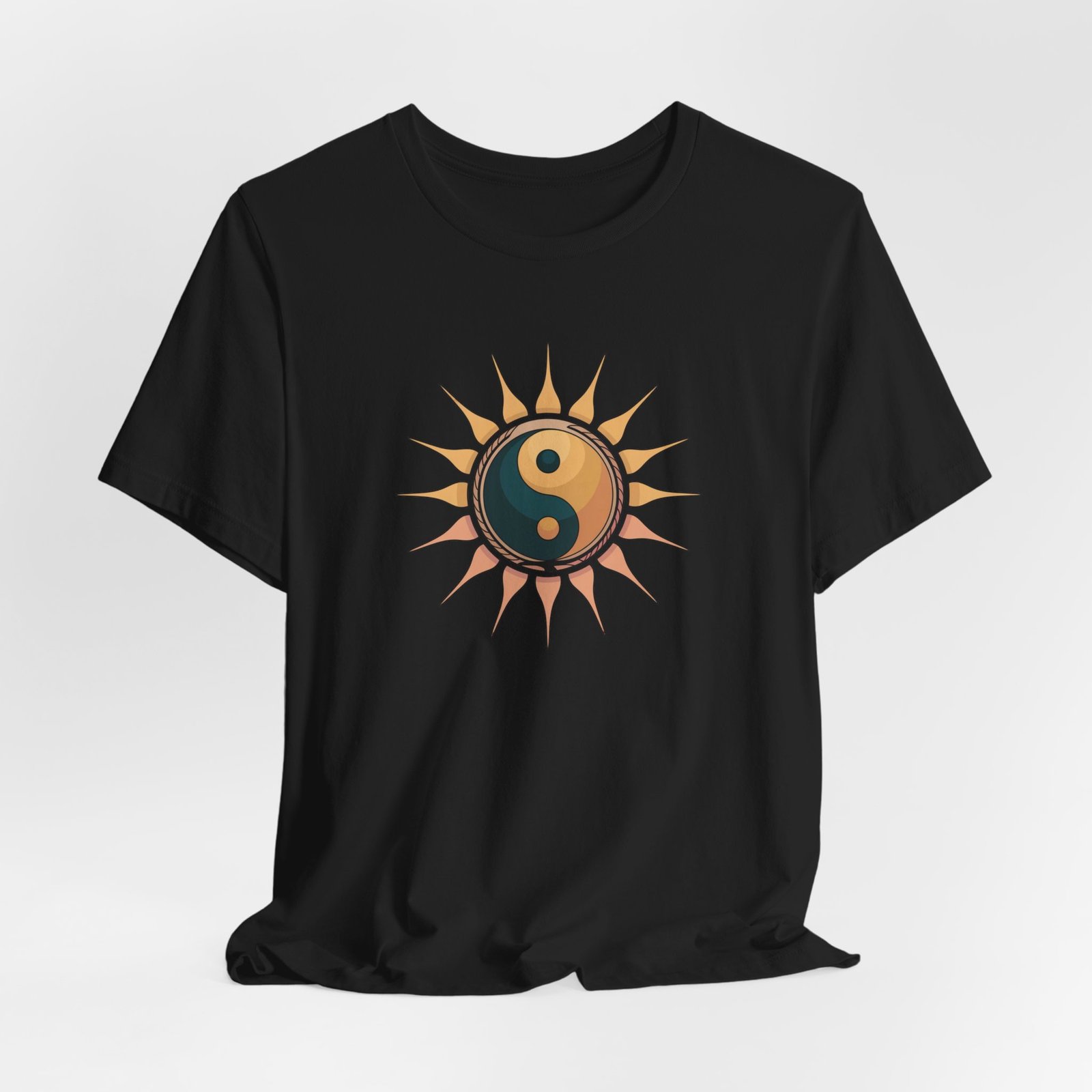Sun and Moon Yin Yang Tee, Spiritual T-Shirt, Bohemian Style Shirt, Gift for Her, Summer Fashion - Image 12