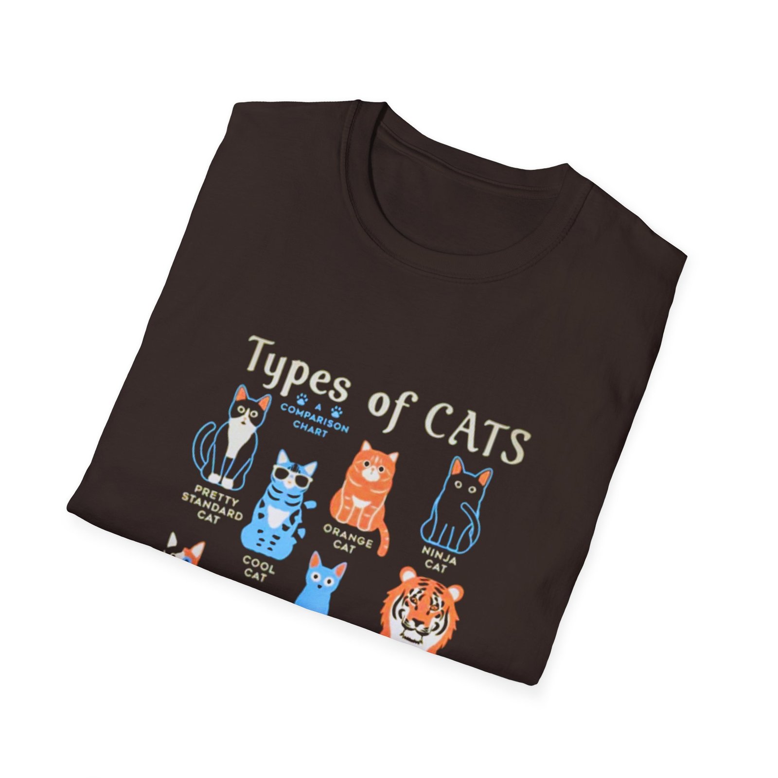Types of Cats illustration T-Shirt | Cute cat breeds graphic tee - Image 8