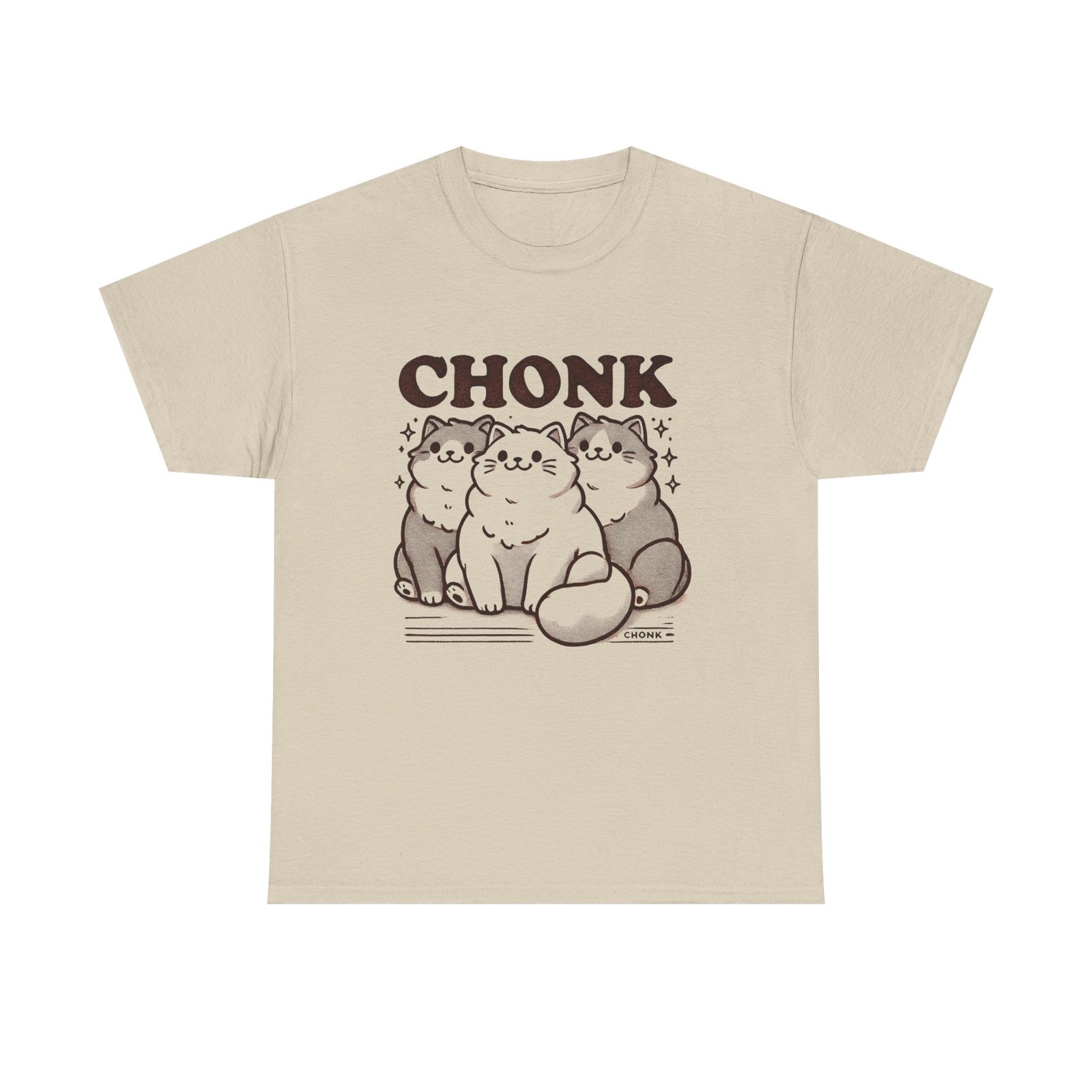 Chonk, Funny Chunky Cats Unisex Tee: Fat Cat Shirt, Funny Cat T-Shirt, Cute Kitty Top, Cat Lover Gift, Graphic Tee - Image 9