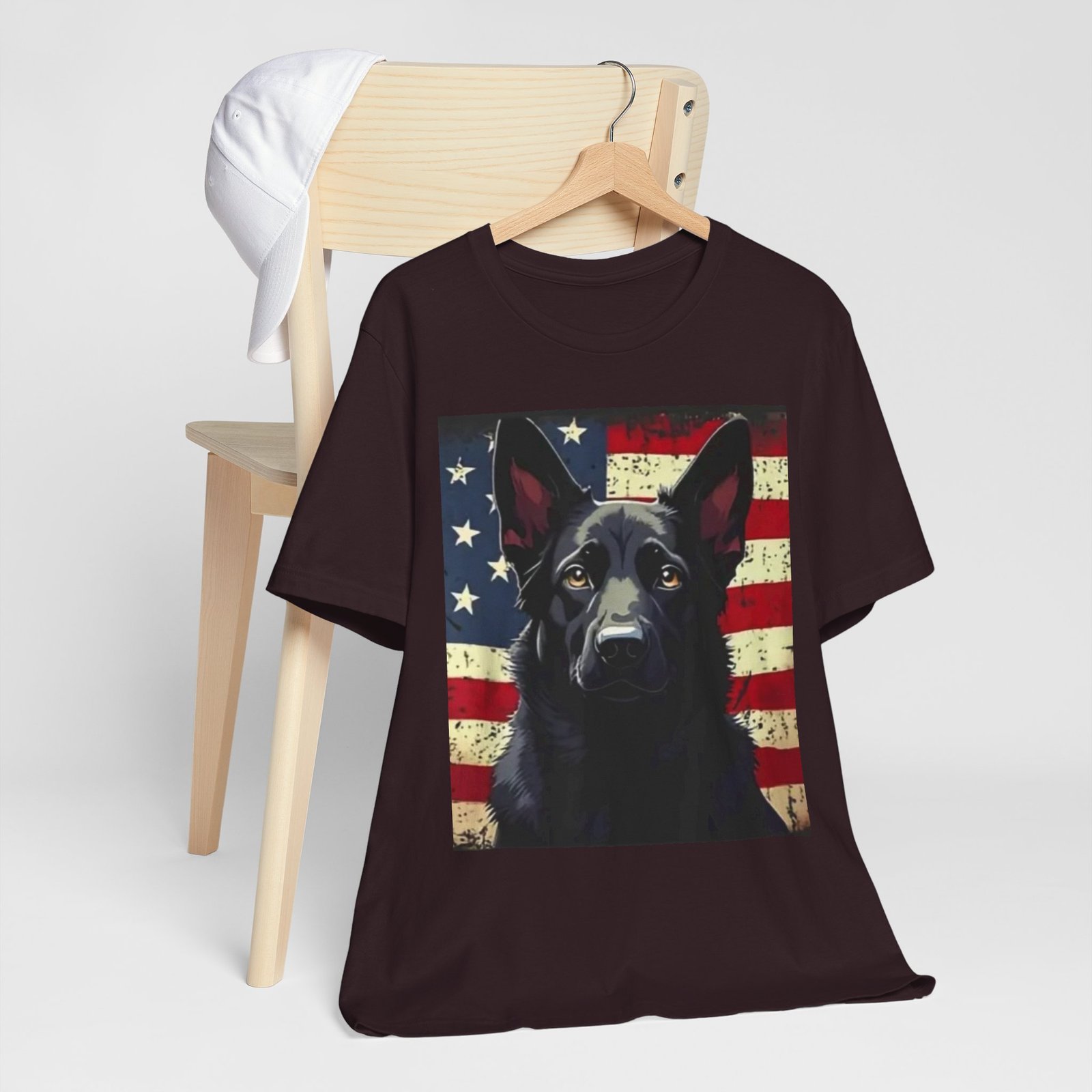 American Flag German Shepherd T-Shirt — Patriotic K9 Dog Tee - Image 35