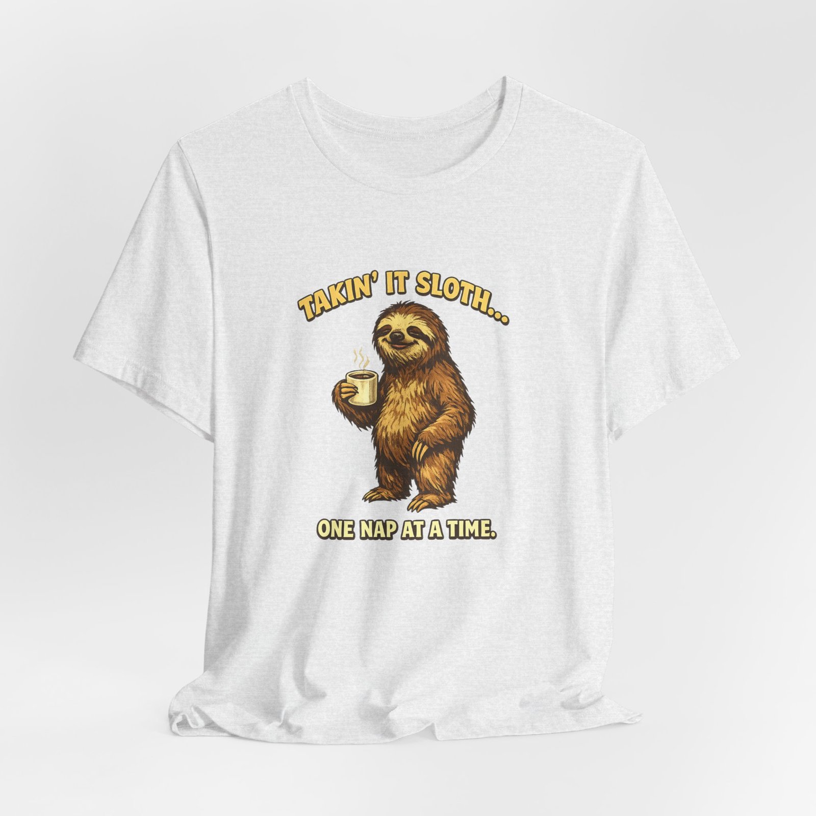Taking It Sloth One Nap at a Time T-Shirt | Funny Sloth Tee - Image 12