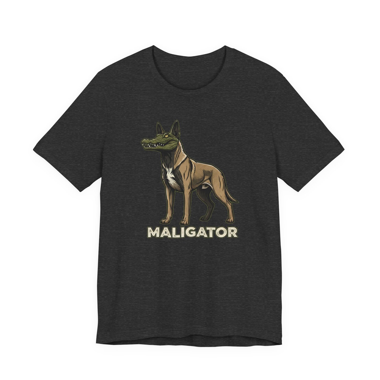 Maligator dog illustration Tee | Crocodile head canine mashup - Image 21