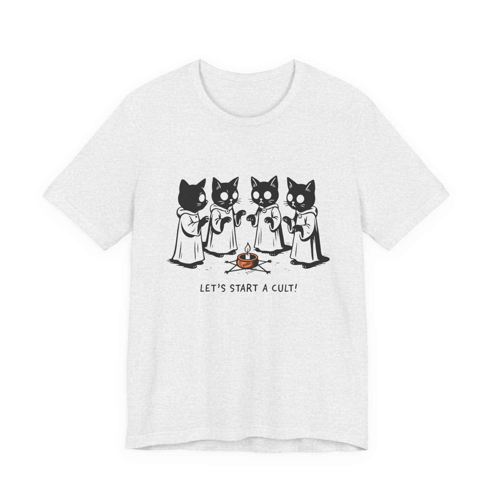 Cat Choir Lets Start a Cult Tee , Cat Ritual Graphic Shirt