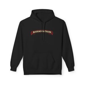 Blackjack Battalion Crest Hoodie | Military Unit Emblem, Spade Logo