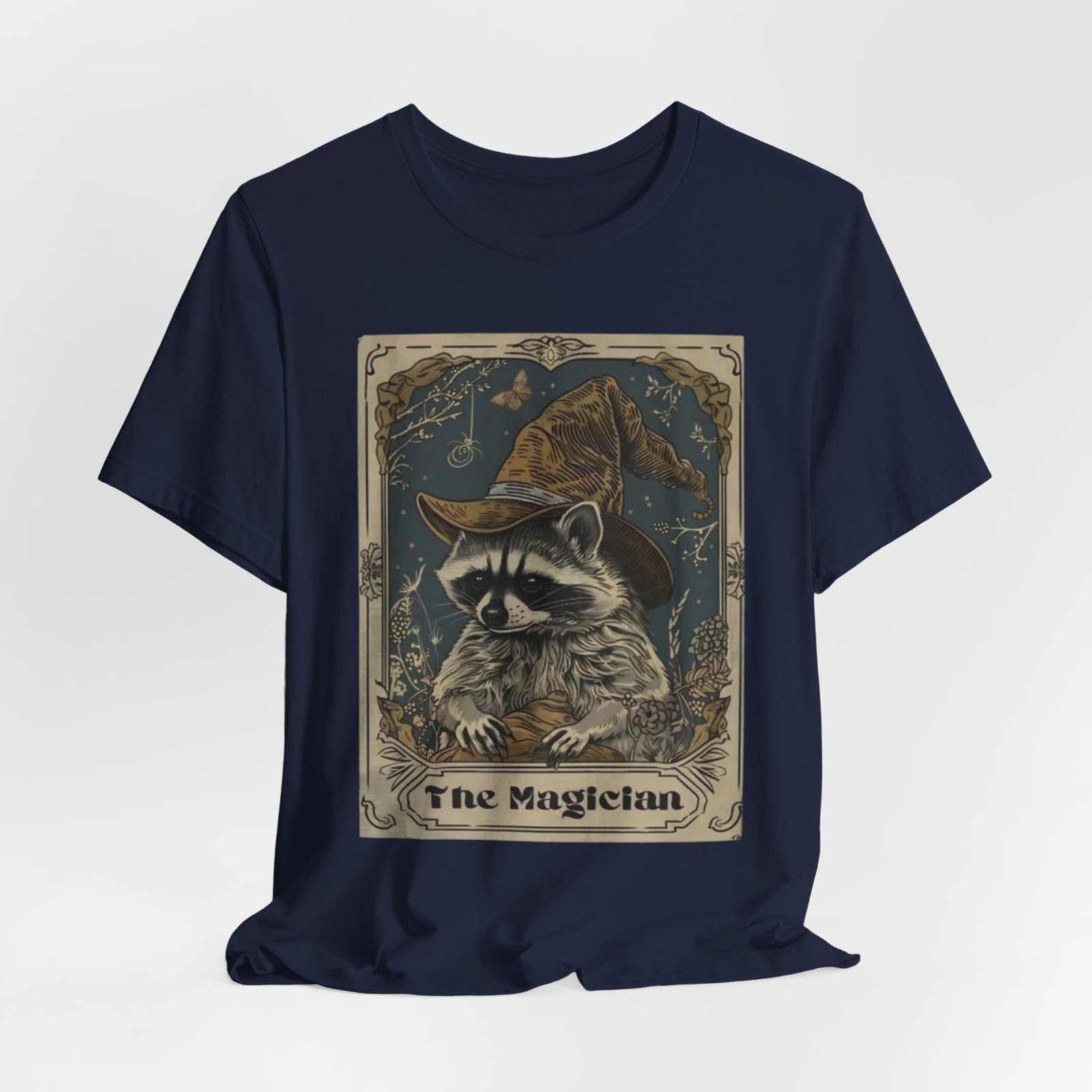 Magician Raccoon Illustration T-Shirt | Tarot Style Mystic Animal Tee - Image 24