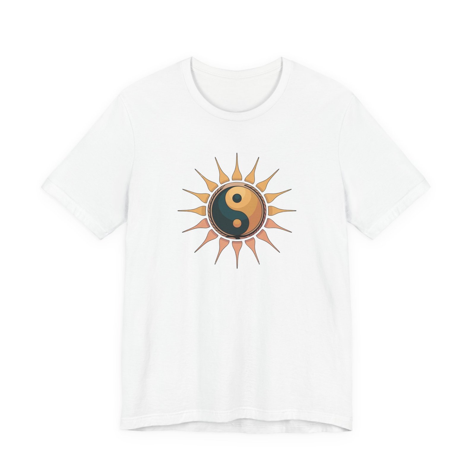 Sun and Moon Yin Yang Tee, Spiritual T-Shirt, Bohemian Style Shirt, Gift for Her, Summer Fashion - Image 5
