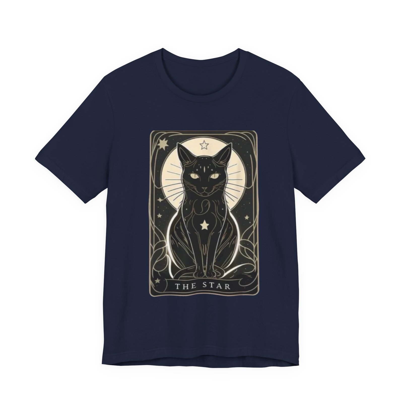 Tarot Black Cat The Star T-Shirt | Mystical Occult Illustration - Image 21