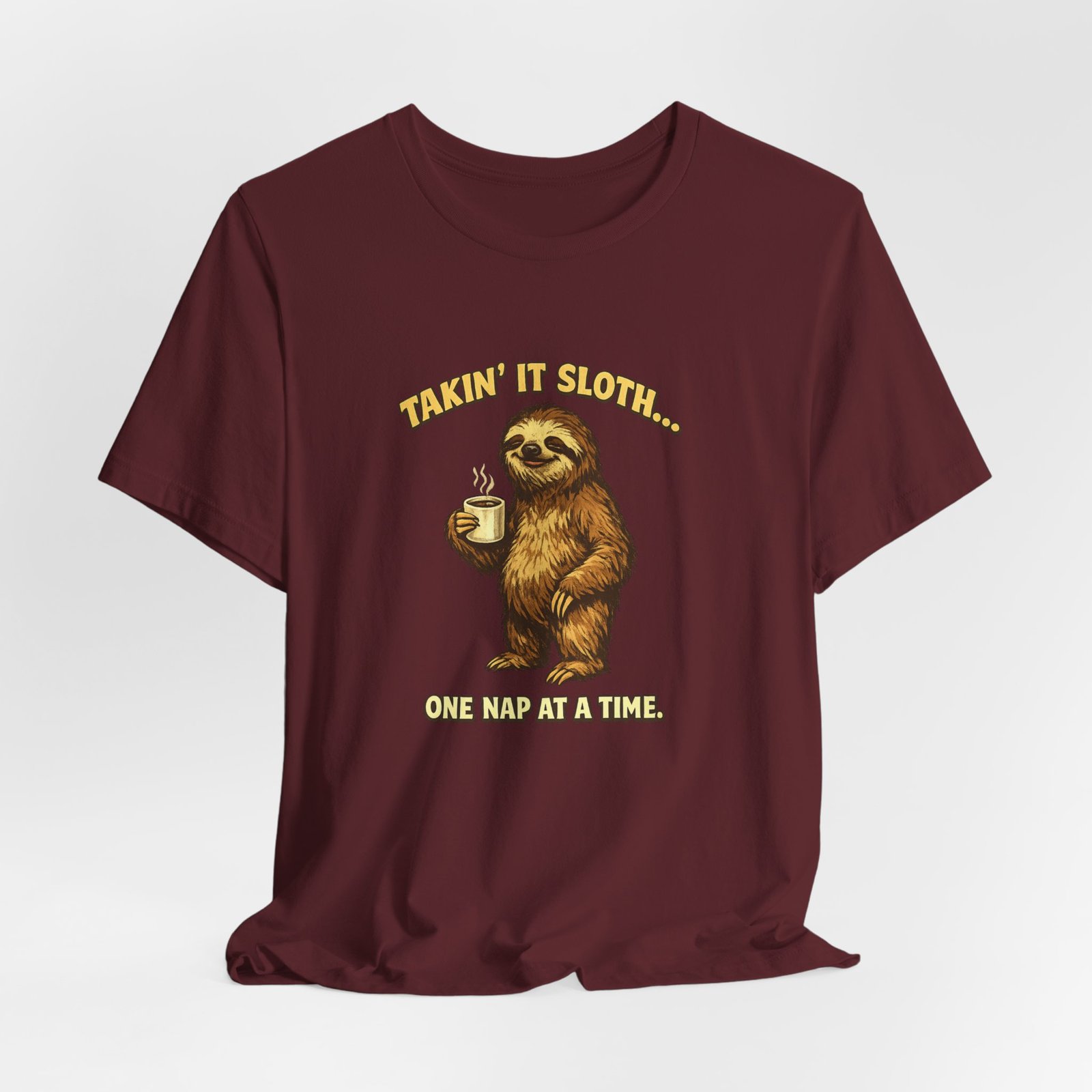 Taking It Sloth One Nap at a Time T-Shirt | Funny Sloth Tee - Image 36