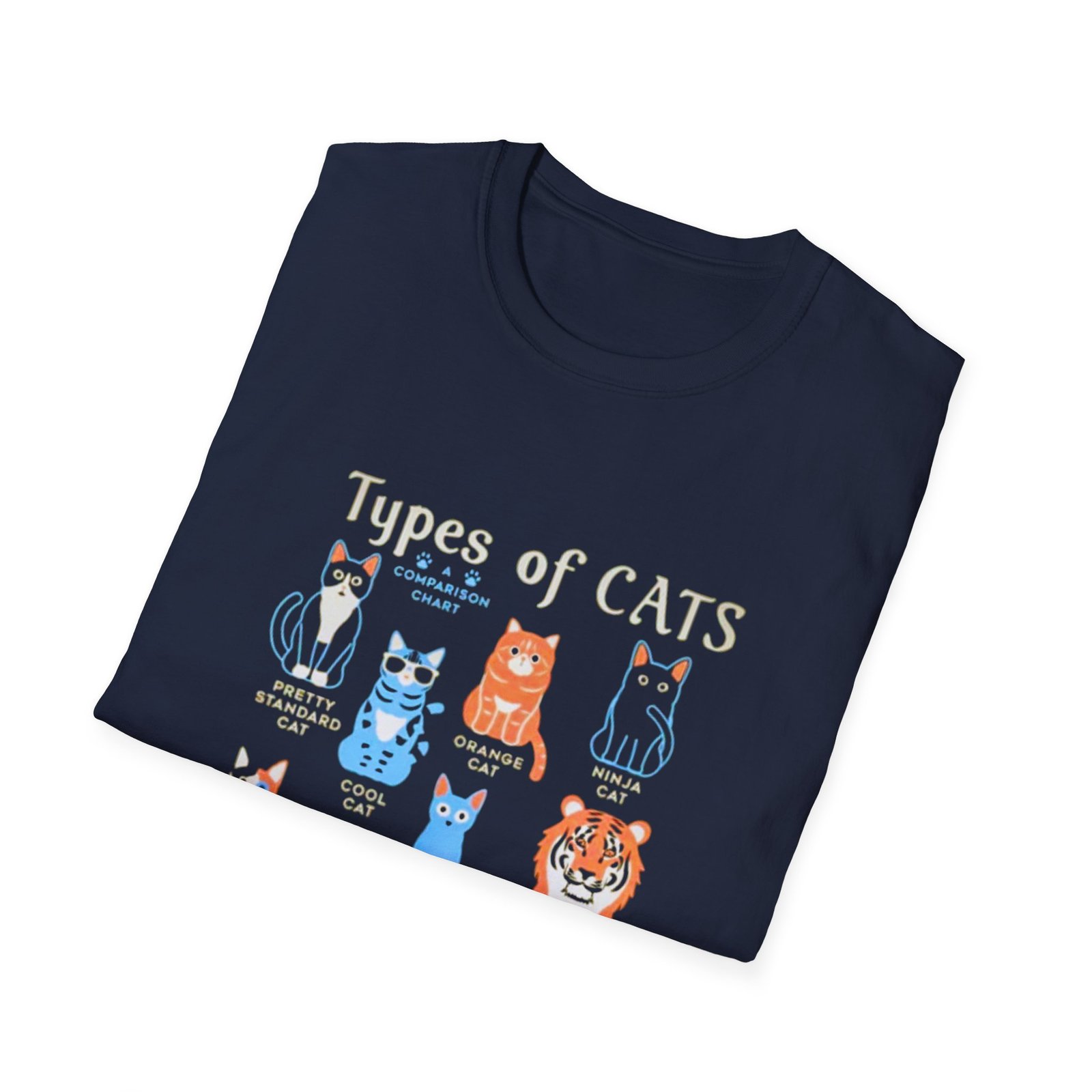 Types of Cats illustration T-Shirt | Cute cat breeds graphic tee - Image 20