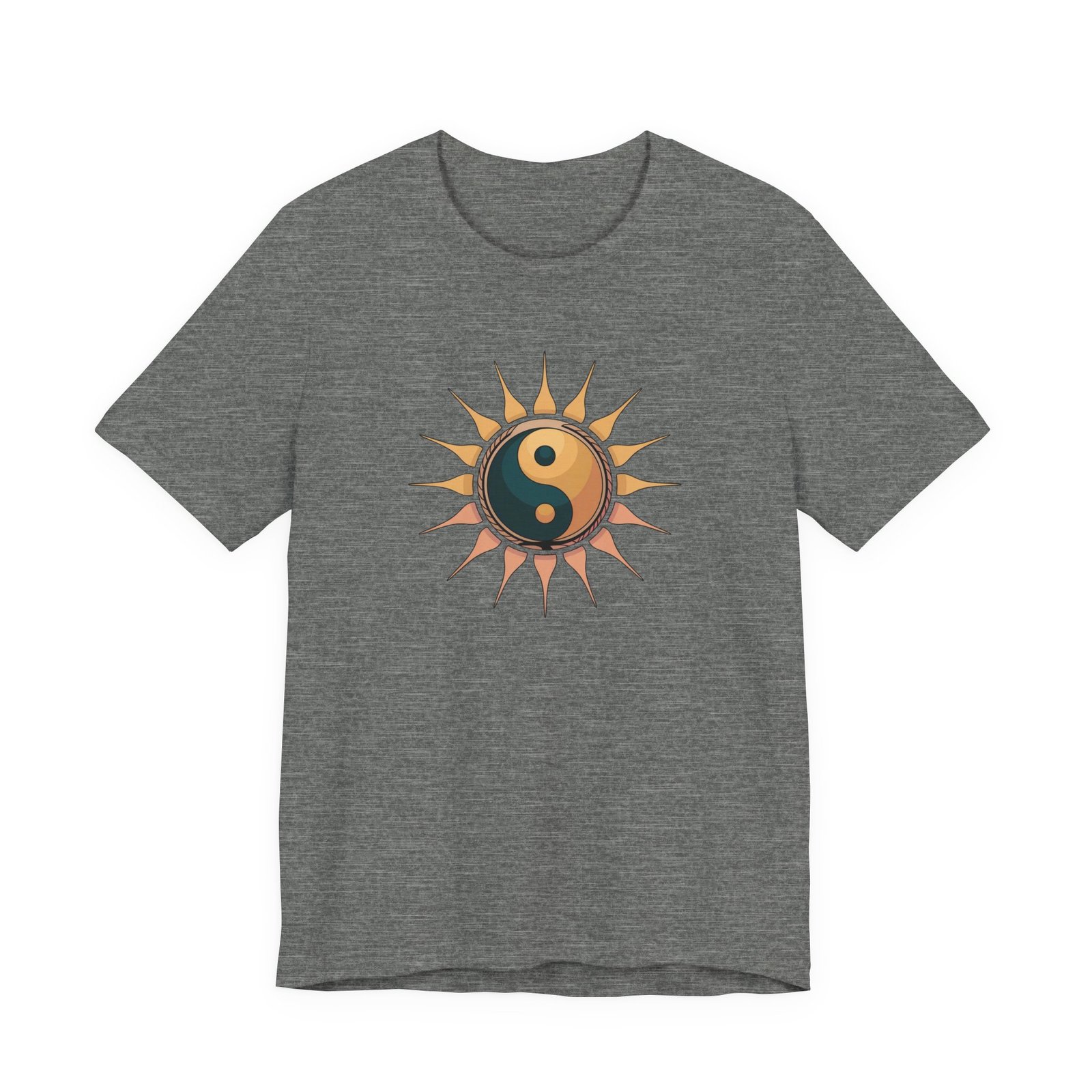Sun and Moon Yin Yang Tee, Spiritual T-Shirt, Bohemian Style Shirt, Gift for Her, Summer Fashion - Image 2