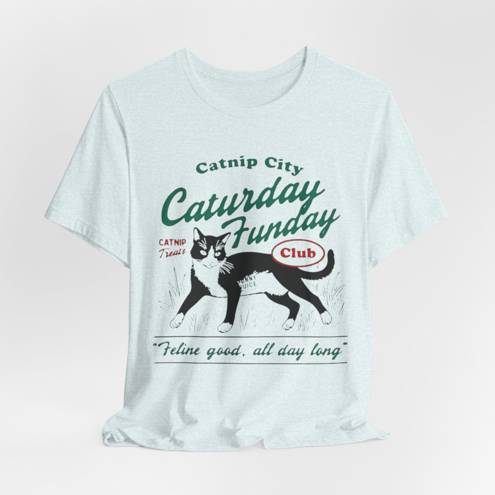 Catnip City Caturday Funday Cat T-Shirt | Vintage Cat Graphic Tee - Image 24