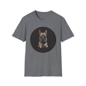 Belgian Malinios Dog Lover Super Hero Unisex Softstyle T-Shirt, Graphic Tee, Animal Print Shirt, Pet Owner Gift, Funny Canine Top